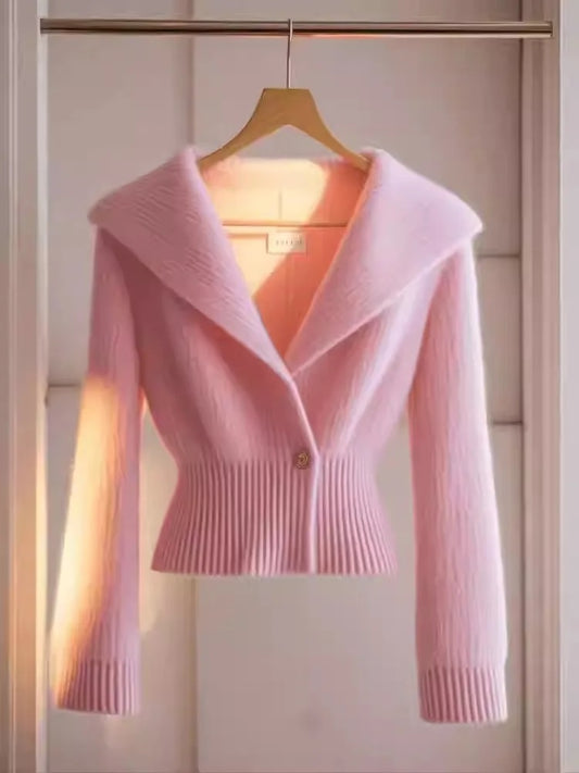 PINK COLLAR SWEATER