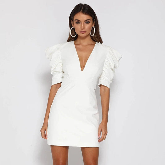 SHEATH DEEP V-NECK