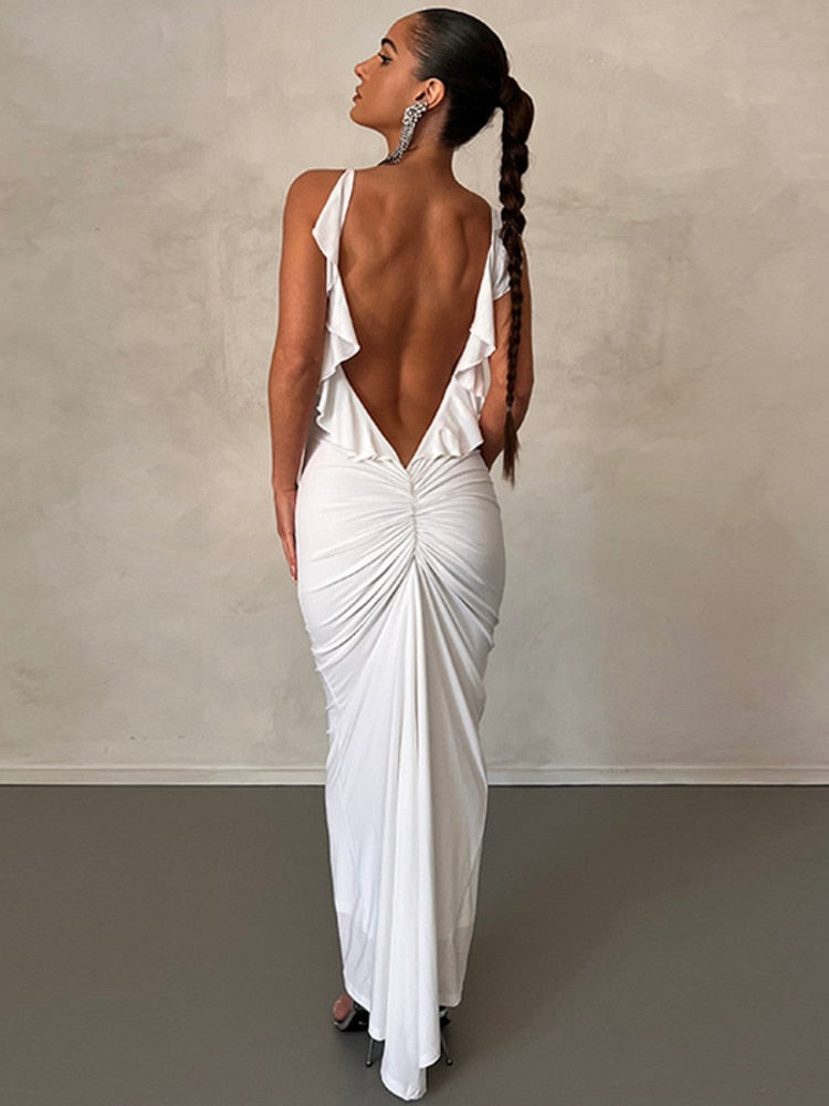 WHITE LONG DRESS